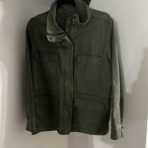 Army green Madewell utility jacket